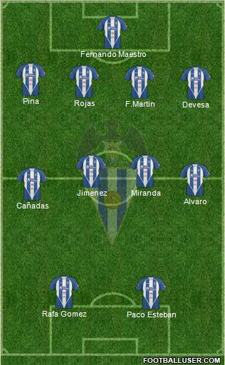 C.D. Alcoyano Formation 2011