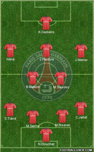 Paris Saint-Germain Formation 2011