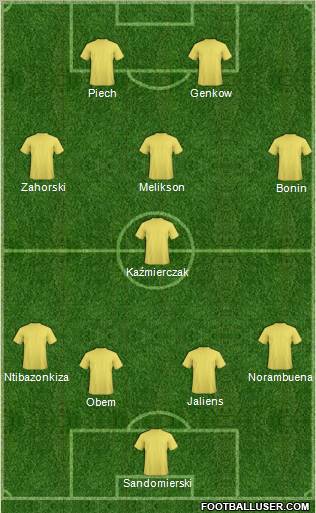 Pro Evolution Soccer Team Formation 2011