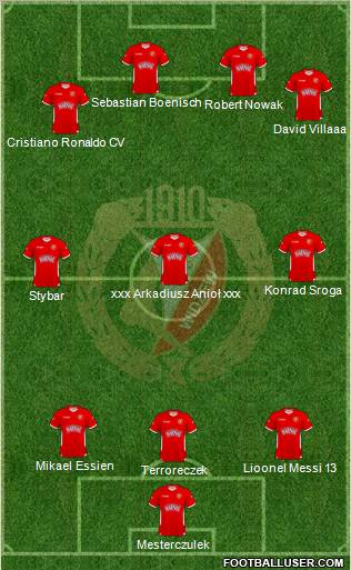 Widzew Lodz Formation 2011
