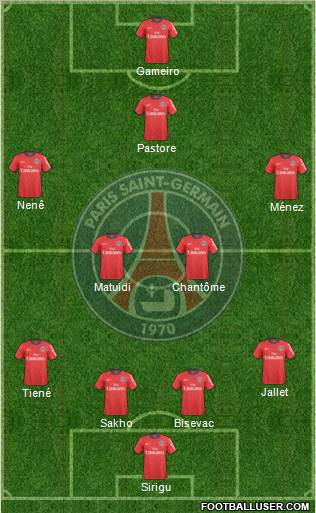 Paris Saint-Germain Formation 2011