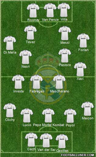 Real Madrid C.F. Formation 2011