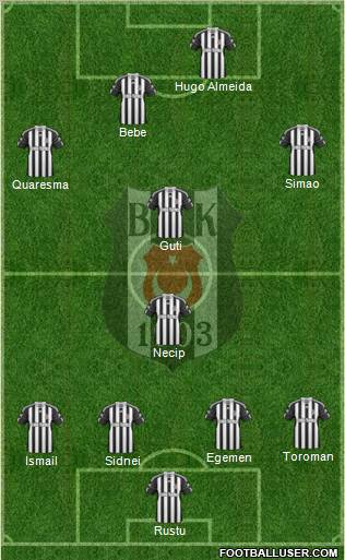 Besiktas JK Formation 2011