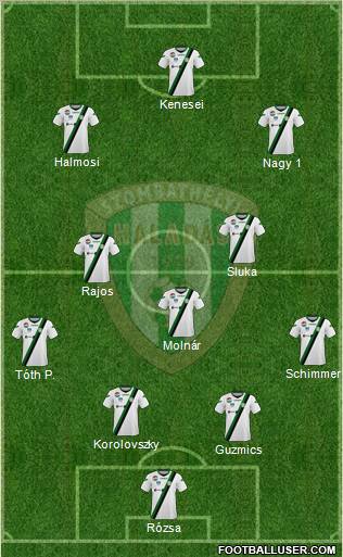 Haladás FC Formation 2011