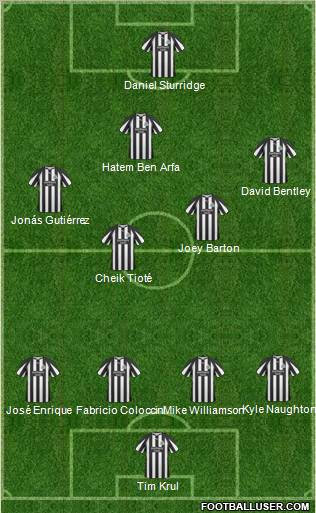 Newcastle United Formation 2011
