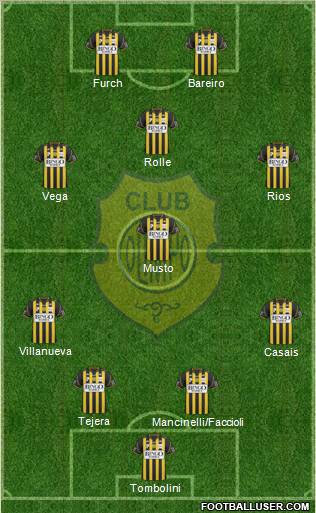 Olimpo de Bahía Blanca football formation