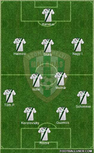 Haladás FC Formation 2011