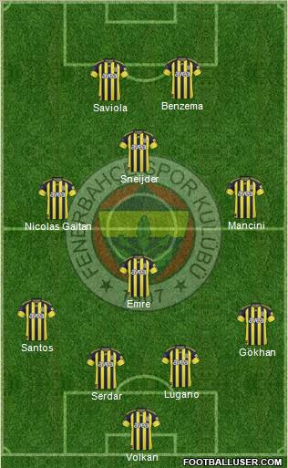 Fenerbahçe SK Formation 2011