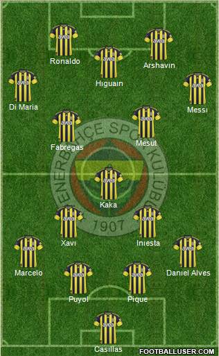Fenerbahçe SK Formation 2011