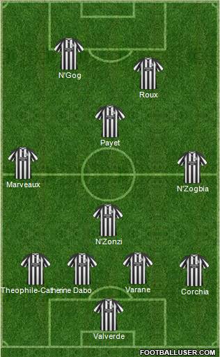 Newcastle United Formation 2011