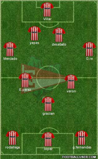 Estudiantes de La Plata Formation 2011