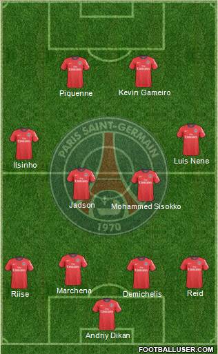 Paris Saint-Germain Formation 2011