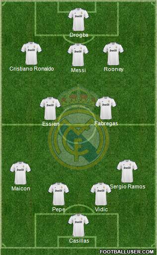 Real Madrid C.F. Formation 2011