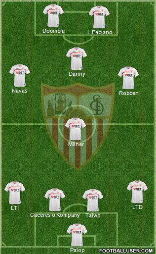 Sevilla F.C., S.A.D. Formation 2011