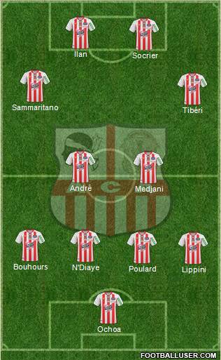 Athletic Club Ajaccien Football football formation