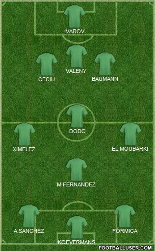 Pro Evolution Soccer Team Formation 2011