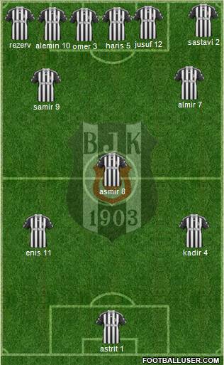 Besiktas JK Formation 2011