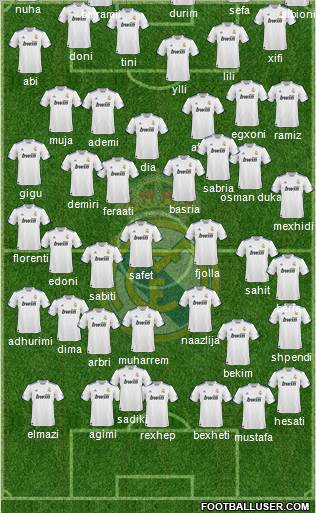 Real Madrid C.F. Formation 2011