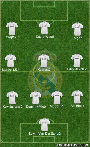 Real Madrid C.F. Formation 2011