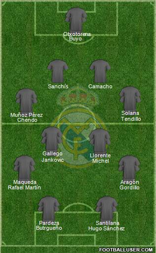 Real Madrid C.F. Formation 2011