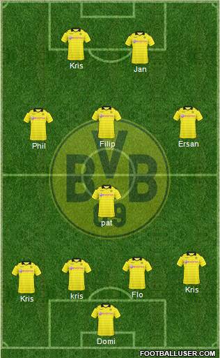 Borussia Dortmund Formation 2011