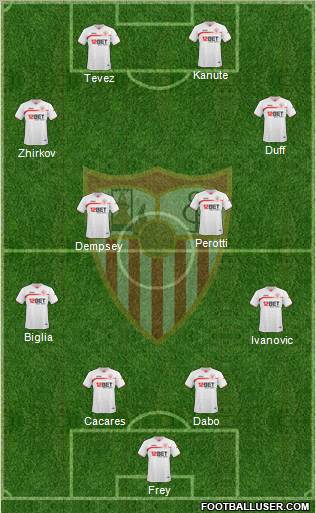Sevilla F.C., S.A.D. Formation 2011