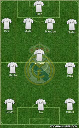 Real Madrid C.F. Formation 2011
