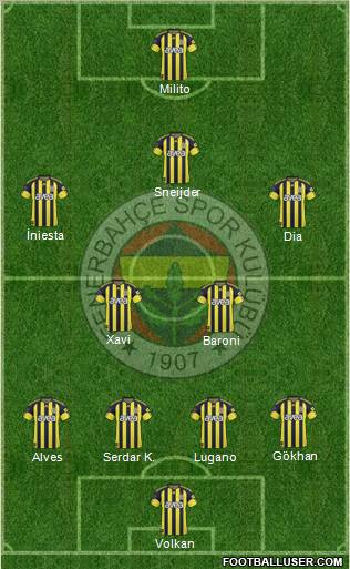 Fenerbahçe SK Formation 2011