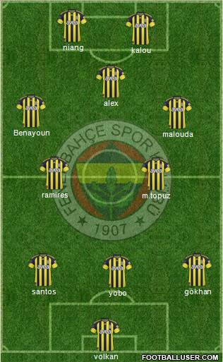 Fenerbahçe SK Formation 2011
