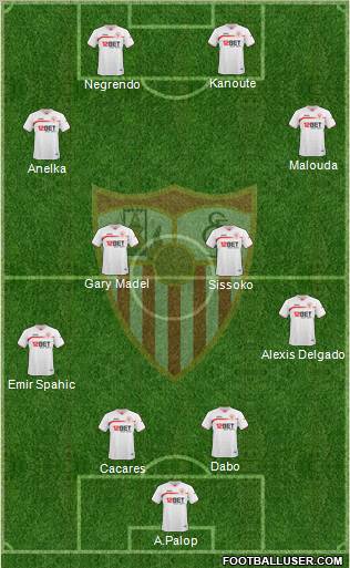 Sevilla F.C., S.A.D. Formation 2011