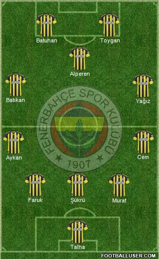 Fenerbahçe SK Formation 2011