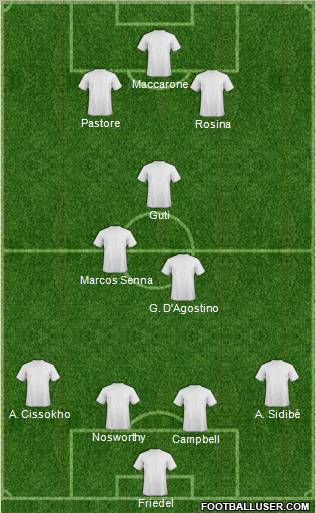 Pro Evolution Soccer Team Formation 2011