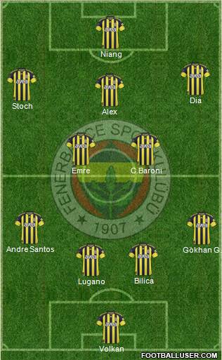 Fenerbahçe SK Formation 2011