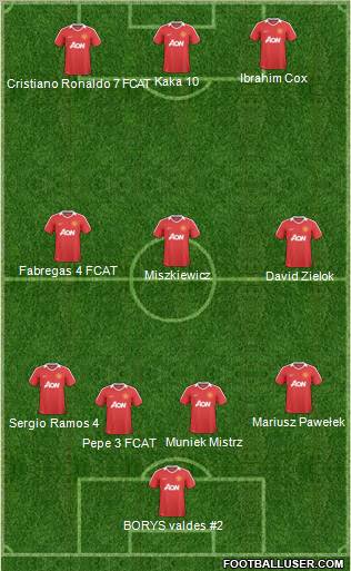 Manchester United Formation 2011
