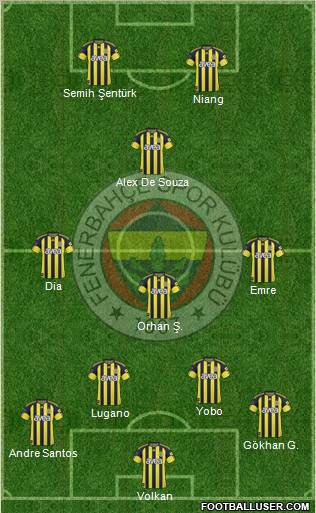 Fenerbahçe SK Formation 2011