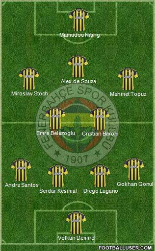Fenerbahçe SK Formation 2011