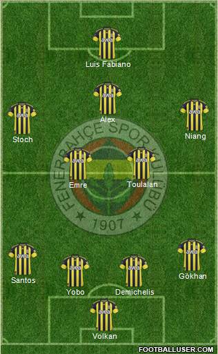 Fenerbahçe SK Formation 2011
