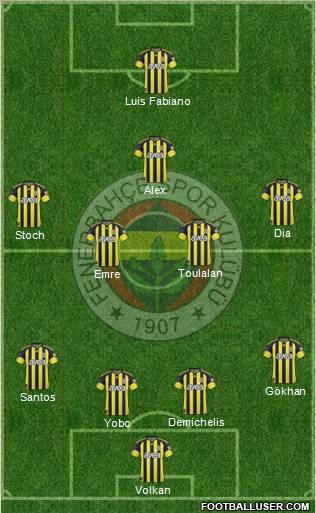 Fenerbahçe SK Formation 2011