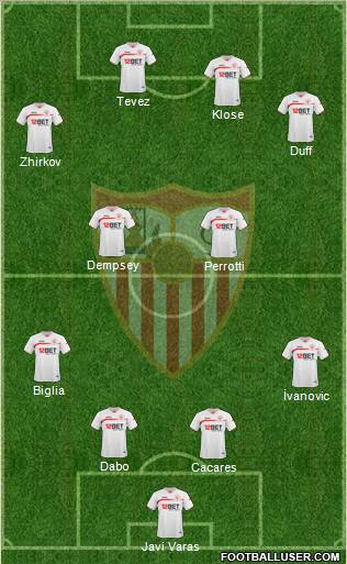 Sevilla F.C., S.A.D. Formation 2011