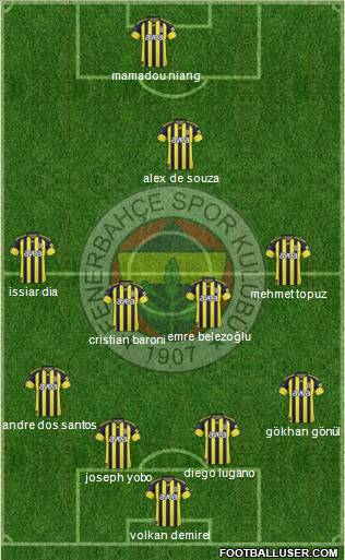 Fenerbahçe SK Formation 2011