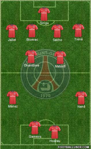 Paris Saint-Germain Formation 2011