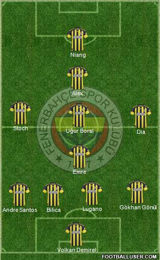 Fenerbahçe SK Formation 2011