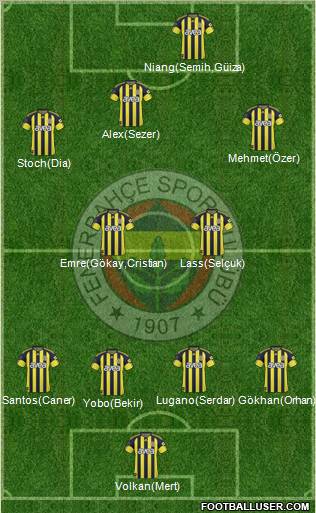 Fenerbahçe SK Formation 2011