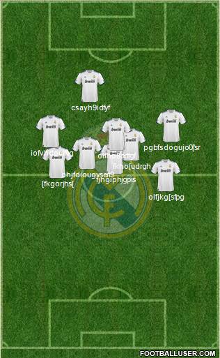 Real Madrid C.F. Formation 2011