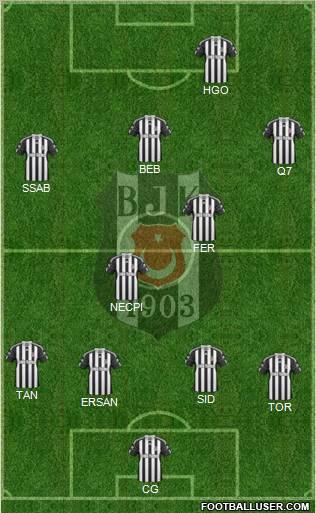 Besiktas JK Formation 2011
