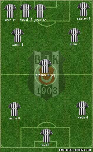 Besiktas JK Formation 2011
