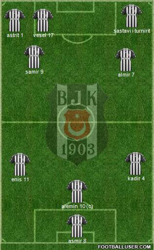Besiktas JK Formation 2011