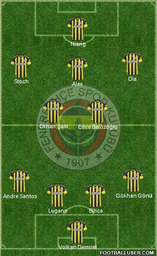 Fenerbahçe SK Formation 2011