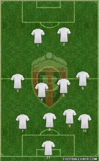 FK Vardar Skopje Formation 2011