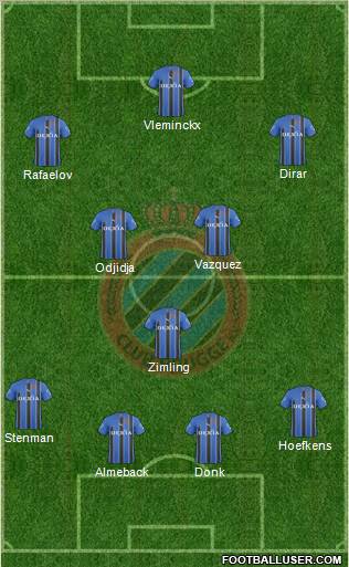 Club Brugge KV Formation 2011
